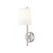 Z-Lite Winward 1 Light Wall Sconce, Brushed Nickel & White 816-1S-BN - alternate 4